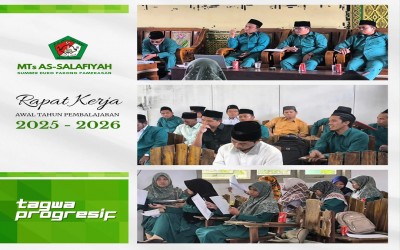 MTs As-Salafiyah Gelar Rapat Kerja Tahun Pelajaran 2025/2026