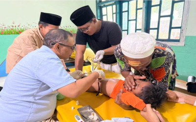 Pondok Pesantren As-Salafiyah Sumber Duko Pakong dan Yayasan PSBB Gelar Khitanan Massal Gratis untuk 47 Anak